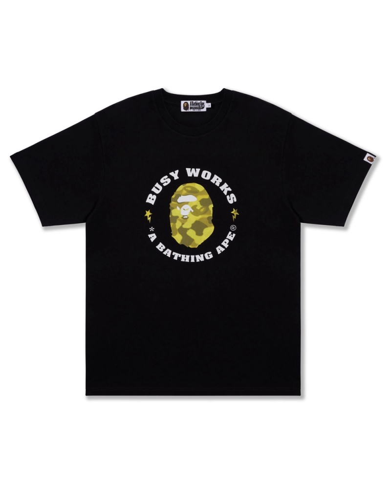 T Shirts Bape Radiation Busy Works Noir Homme | SWO-09233725